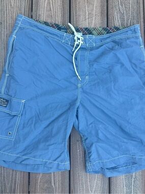 Men's Blue Swim Trunks with Drawstring Waist by Polo Ralph Lauren